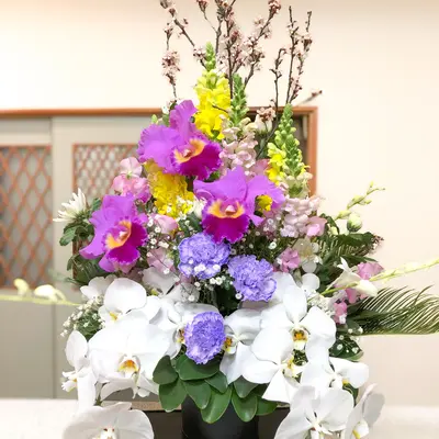 愛光式典で葬儀を行なった写真