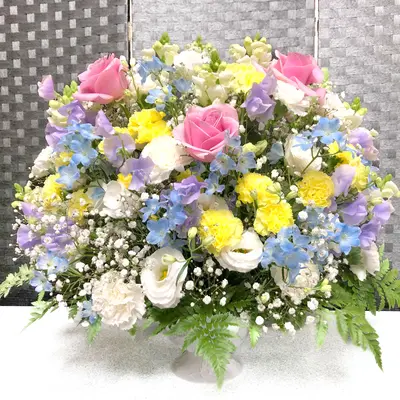 愛光式典で葬儀を行なった写真