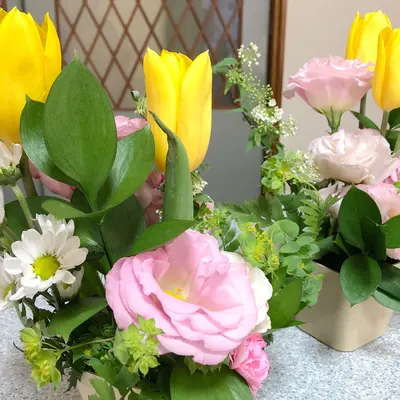 愛光式典で葬儀を行なった写真