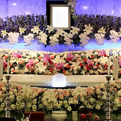 五十鈴典礼で葬儀を行なった写真