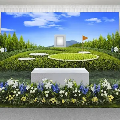 五十鈴典礼で葬儀を行なった写真