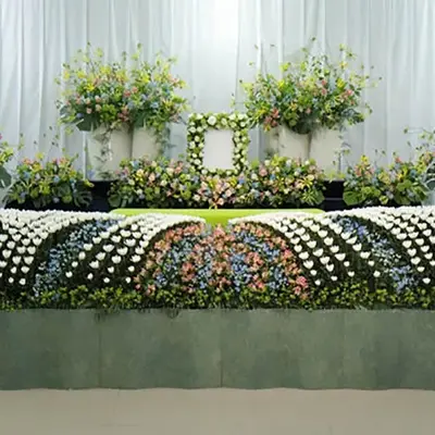 五十鈴典礼で葬儀を行なった写真