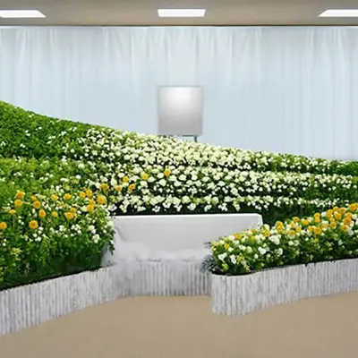 五十鈴典礼で葬儀を行なった写真