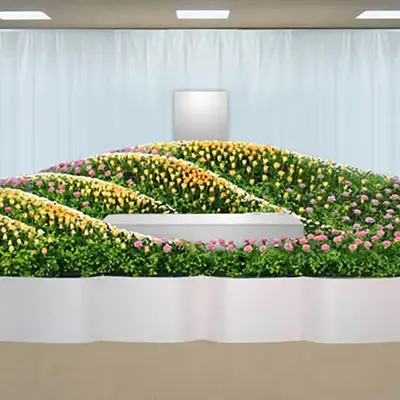 五十鈴典礼で葬儀を行なった写真