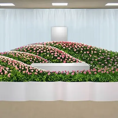 五十鈴典礼で葬儀を行なった写真