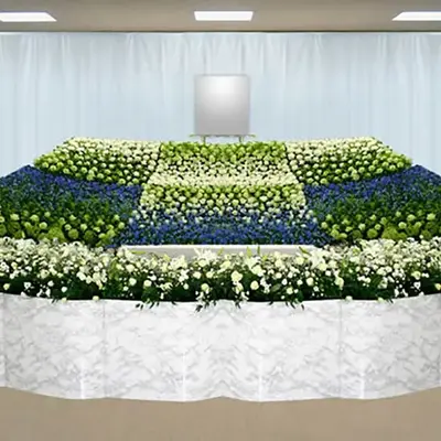 五十鈴典礼で葬儀を行なった写真