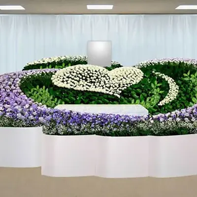 五十鈴典礼で葬儀を行なった写真