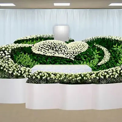 五十鈴典礼で葬儀を行なった写真