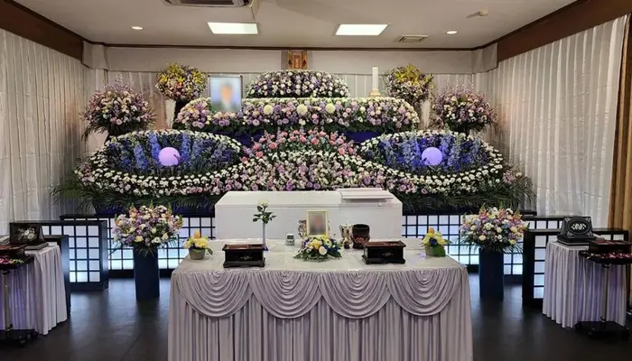 興和社で葬儀を行なった写真