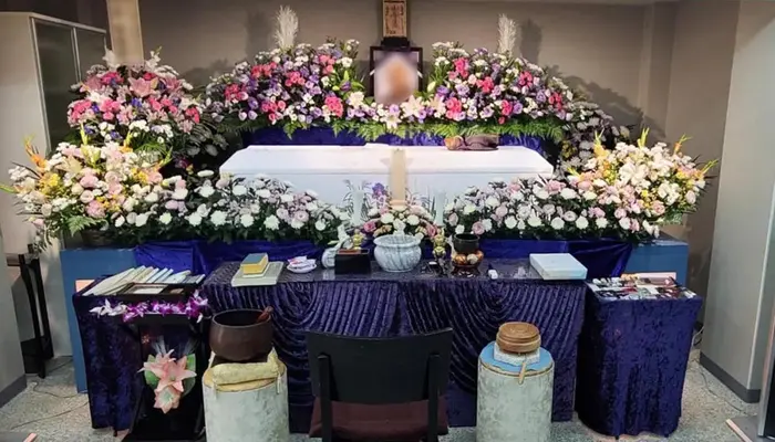 興和社で葬儀を行なった写真