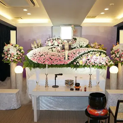 栗芝葬儀社で葬儀を行なった写真