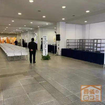 増上寺で葬儀を行なった写真