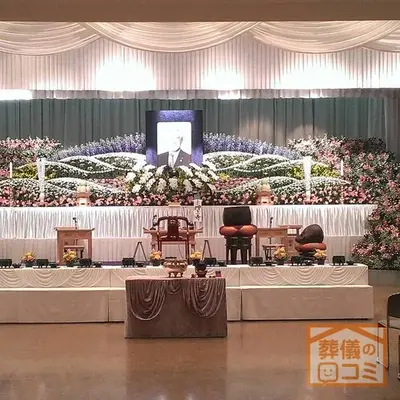 増上寺で葬儀を行なった写真