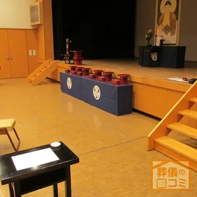 増上寺で葬儀を行なった写真