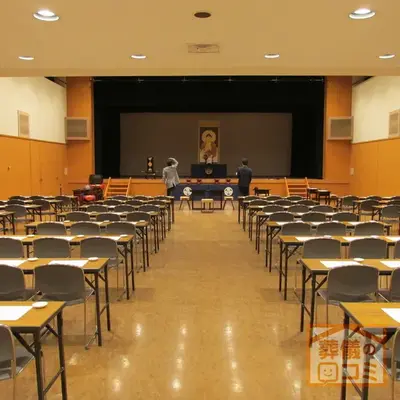 増上寺で葬儀を行なった写真