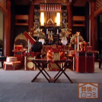 妙善寺で葬儀を行なった写真