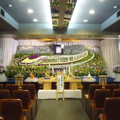 正覚寺たちばな会館で葬儀を行なった写真