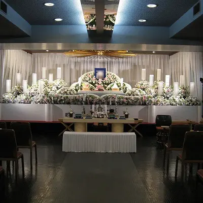 正覚寺たちばな会館で葬儀を行なった写真