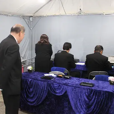 全龍寺で葬儀を行なった写真