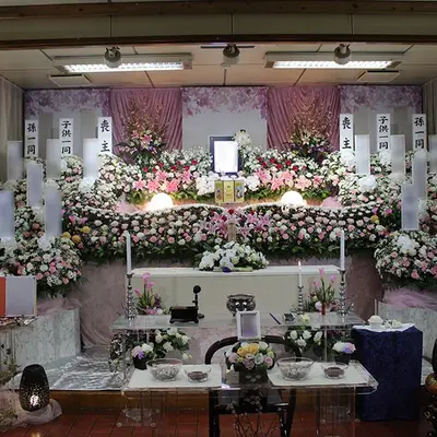 全龍寺で葬儀を行なった写真