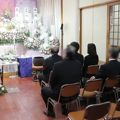 全龍寺で葬儀を行なった写真