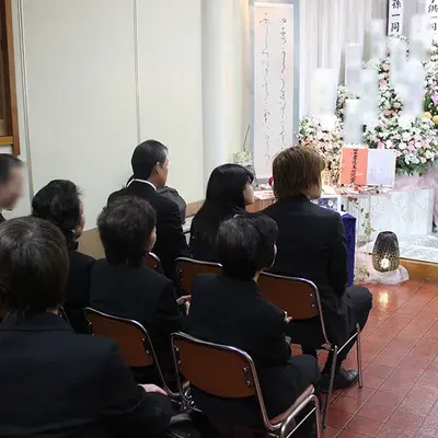 全龍寺で葬儀を行なった写真