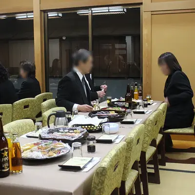 全龍寺で葬儀を行なった写真