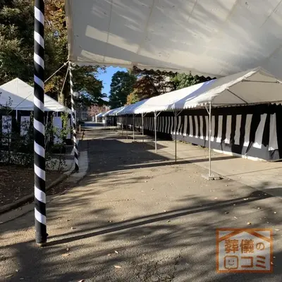 護国寺 桂昌殿で葬儀を行なった写真