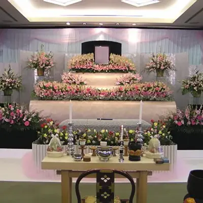 傳通院寿経寺 繊月会館で葬儀を行なった写真