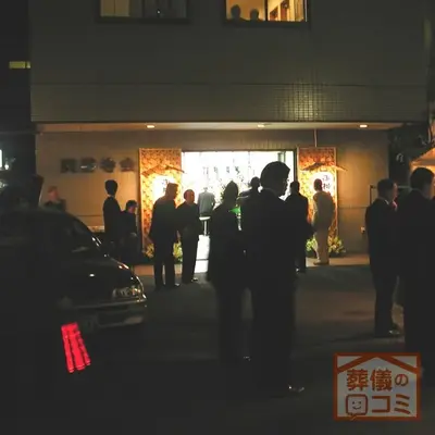 興善寺で葬儀を行なった写真