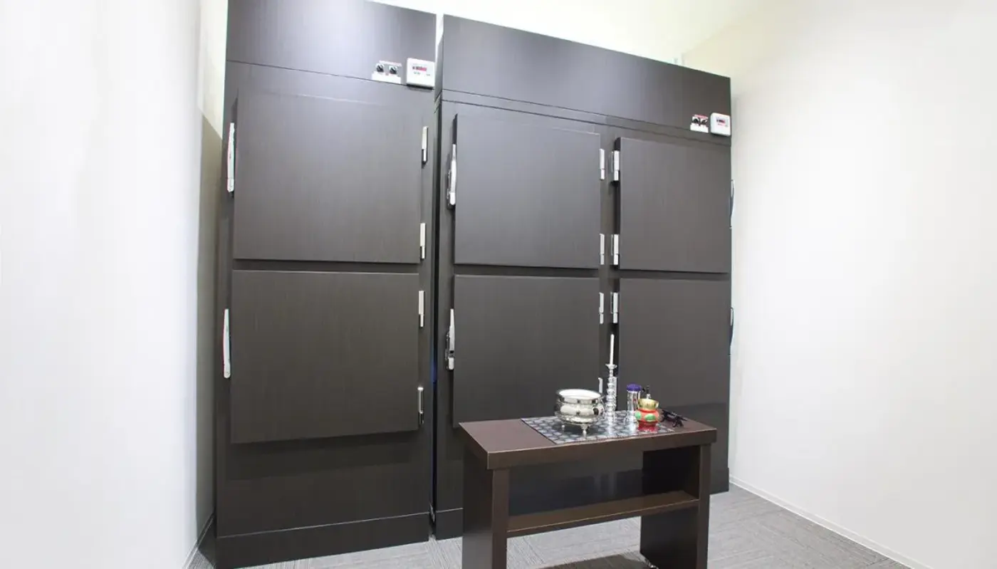 いつでも受け入れてくれる安置室