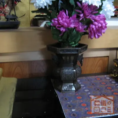 善照寺で葬儀を行なった写真