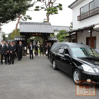 長龍寺で葬儀を行なった写真