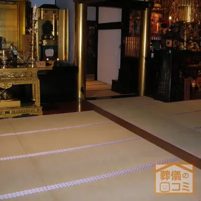 妙法寺で葬儀を行なった写真