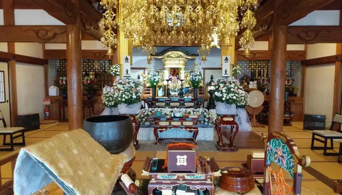 本覚寺で葬儀を行なった写真