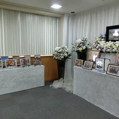 横浜典範で葬儀を行なった写真