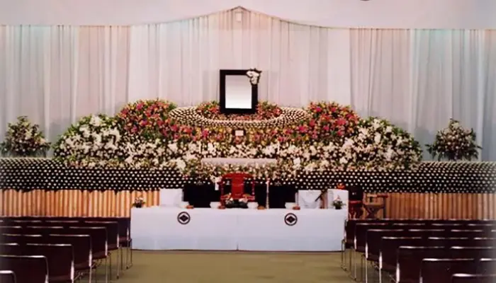 ユニバースセレモニーで葬儀を行なった写真