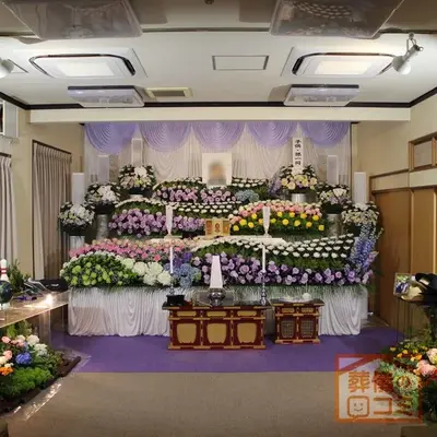 萬福寺で葬儀を行なった写真