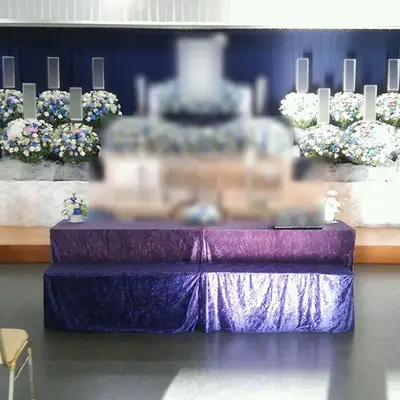 寿量寺で葬儀を行なった写真