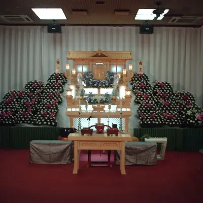 大明寺斎場で葬儀を行なった写真