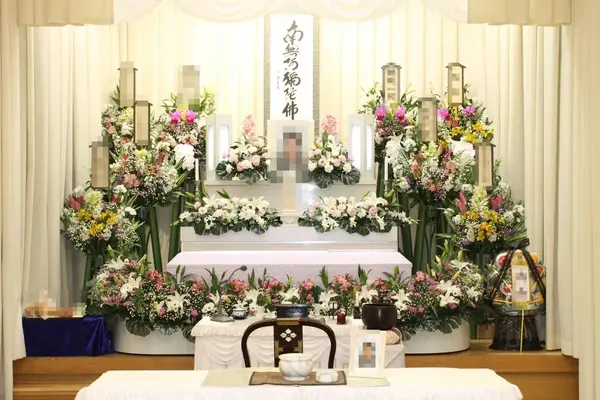 堺市立斎場で葬儀を行なった写真