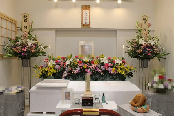 門藤で葬儀を行なった写真