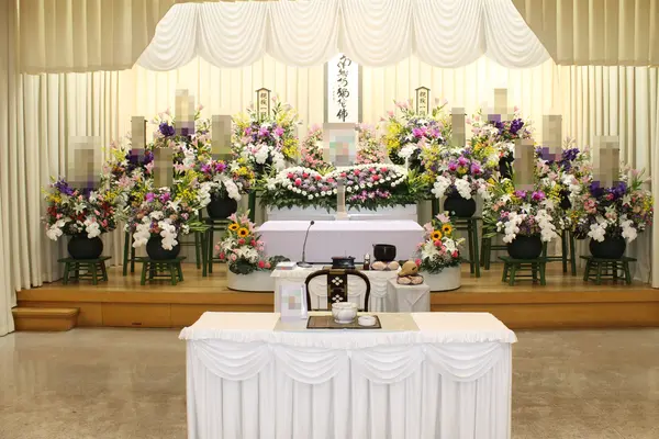 門藤で葬儀を行なった写真