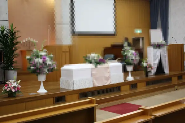 門藤で葬儀を行なった写真