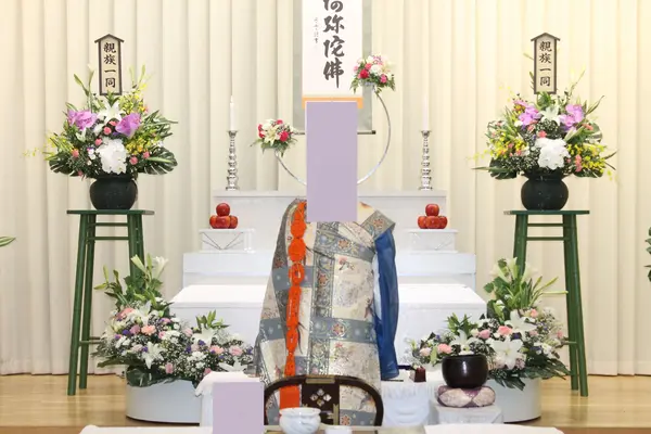 門藤で葬儀を行なった写真