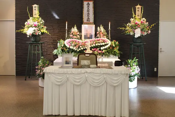 門藤で葬儀を行なった写真