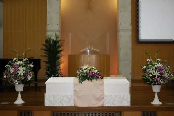 門藤で葬儀を行なった写真