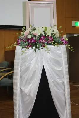 門藤で葬儀を行なった写真