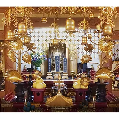 星谷寺清星殿で葬儀を行なった写真