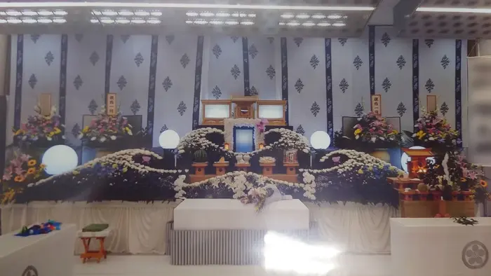 愛公社で葬儀を行なった写真